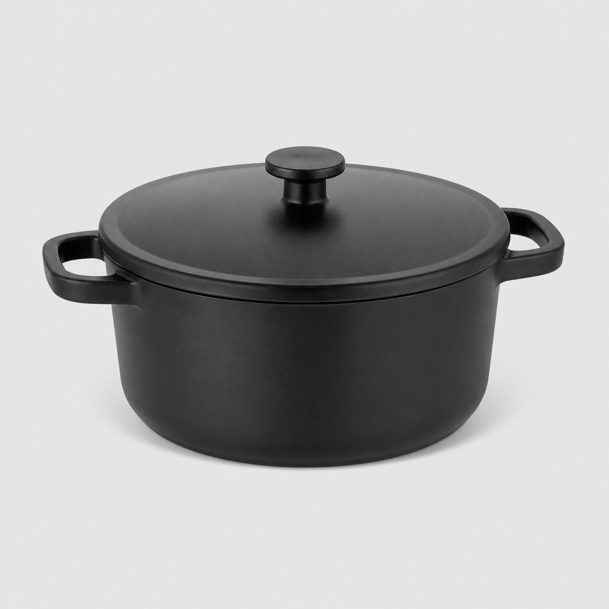 Cocotte en aluminium moulé façon fonte