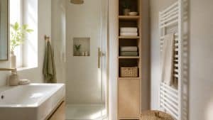 Colonne de rangement : comment l&rsquo;intégrer dans une petite salle de bain ?