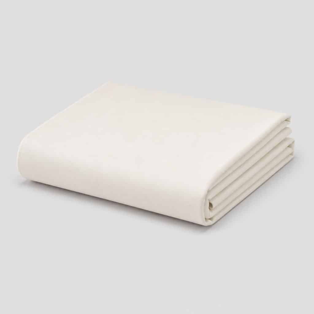 Drap plat pour lit 160x200 en coton plié