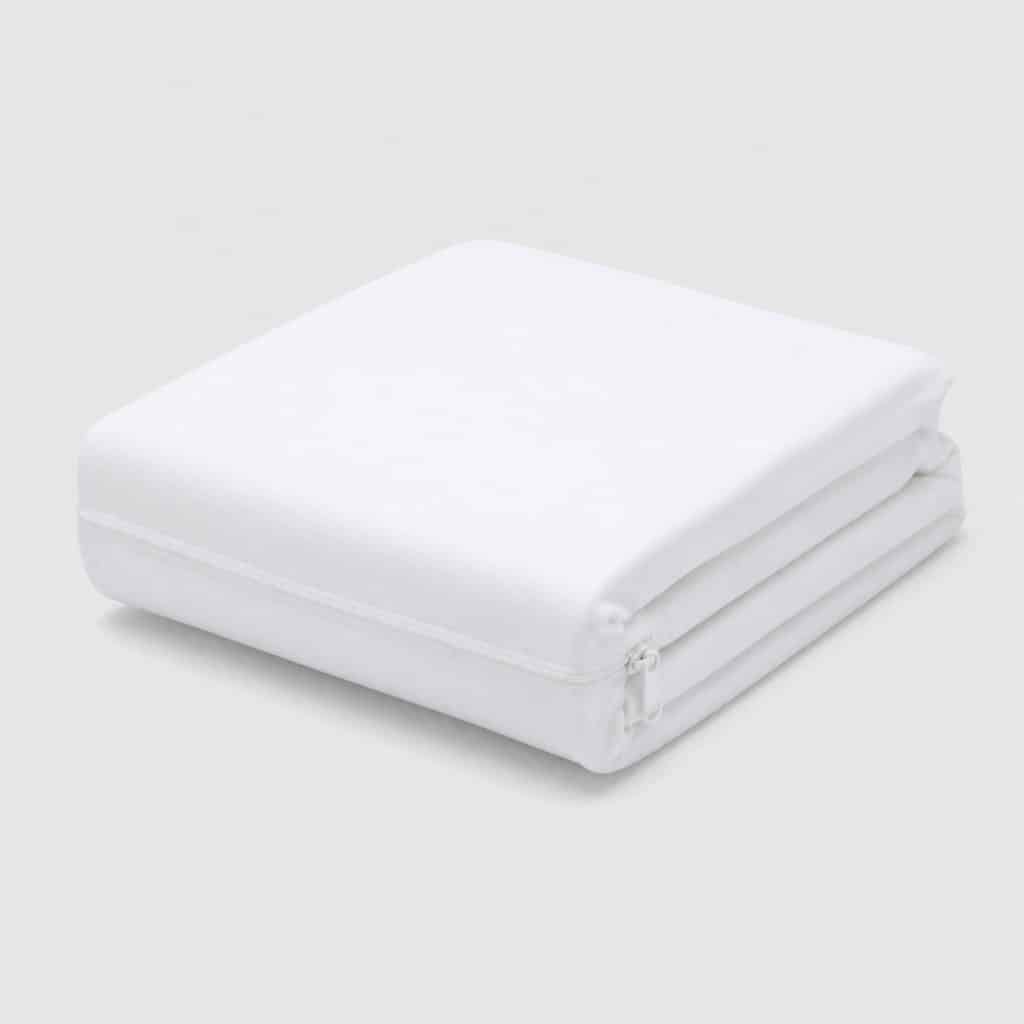 Housse de matelas anti-acarien pliée