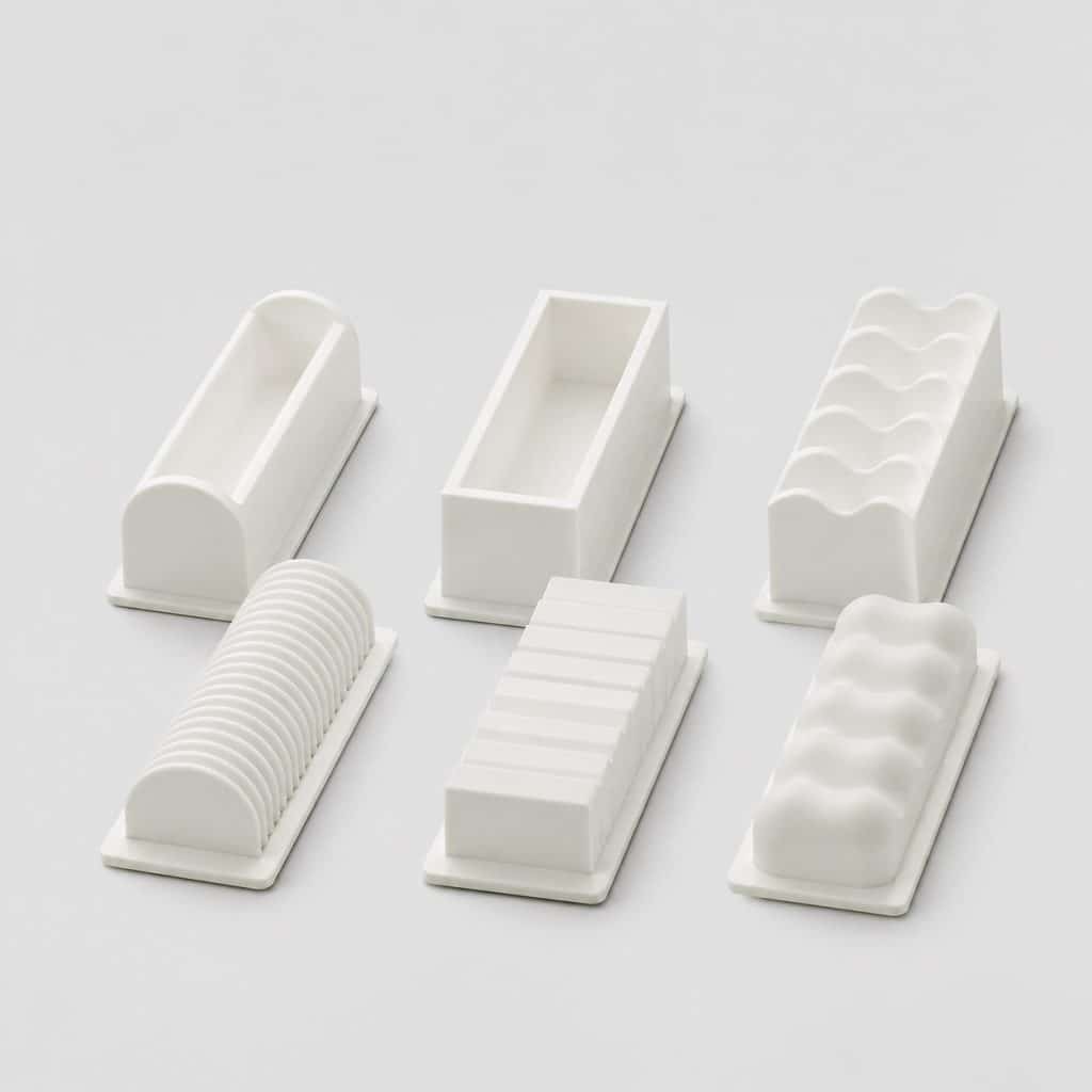 Coffret 3 moules à bûche de Noël avec inserts